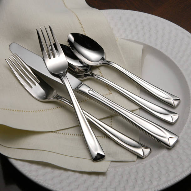 Oneida Satin Lincoln 45 Piece Flatware Set, Service for 8 & Reviews